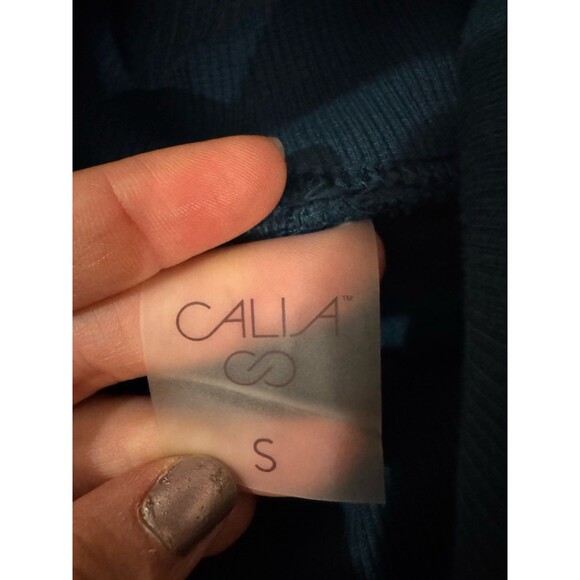 Calia Soft Scuba Pullover Womens Small Deep Marine Green Sweatshirt Cozy Size S - Picture 2 of 4